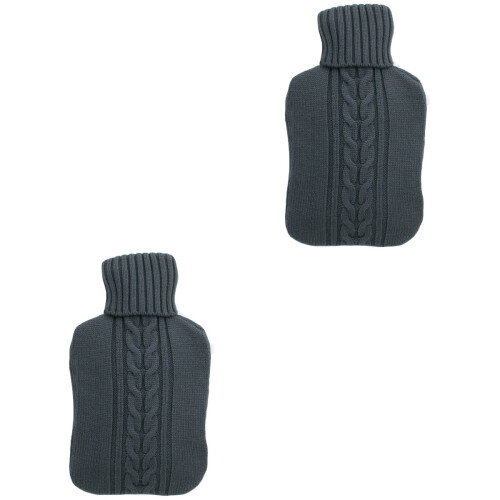 2 Pièces 2 L Tricotée Pour Bouillotte Eau Chaude 2