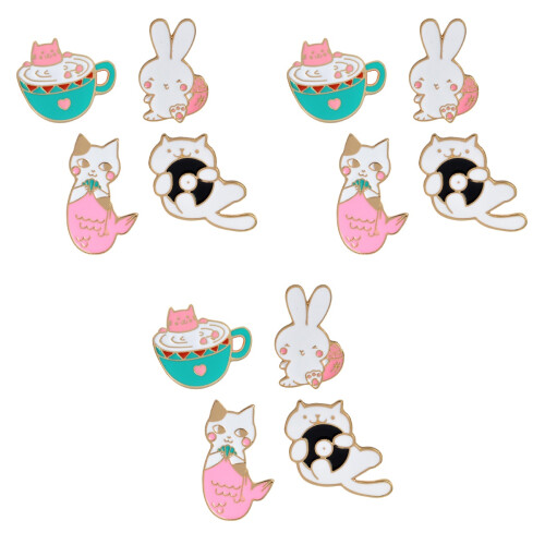 12 Pièces Broche Goutte Épingle Animé Pour 2