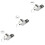 36 Pcs Metal Whistles For Pet Training Silver 5