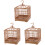 3 Sets Bird Display Cage With Base Tray And Hanging Hook 2