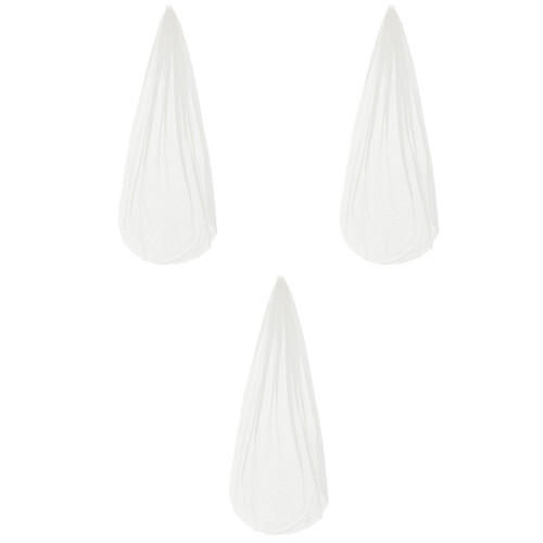3Pcs 3M Long Ivory Tint Wedding Veil Single-Deck Tulle With Comb 2