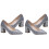 2 Paia Scarpe Con Spesso A Punta Per Sposa E 3