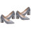 2 Paia Scarpe Con Spesso A Punta Per Sposa E 5