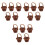 15 Pezzi Mini In Rattan Intrecciati 4