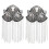2Paia Spalline Argento Con Frange E Nappe Per Decorare Completo 1