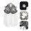 2Paia Spalline Argento Con Frange E Nappe Per Decorare Completo 11