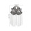 2Paia Spalline Argento Con Frange E Nappe Per Decorare Completo 2