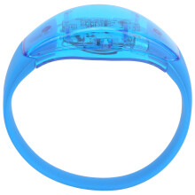 Soundaktivierte LED-Silikonarmbanduhr, Blau, 23 cm, 75 mAh