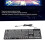 104-Key Retro Gaming Keyboard Wired Black Ergonomic Versatile 11