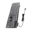 104-Key Retro Gaming Keyboard Wired Black Ergonomic Versatile 5