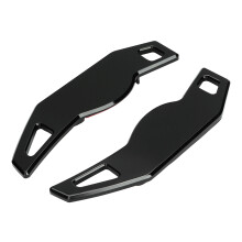 2 Pack Black Aluminum Alloy Steering Wheel Shift Paddles Extension for Land Rover & Jaguar