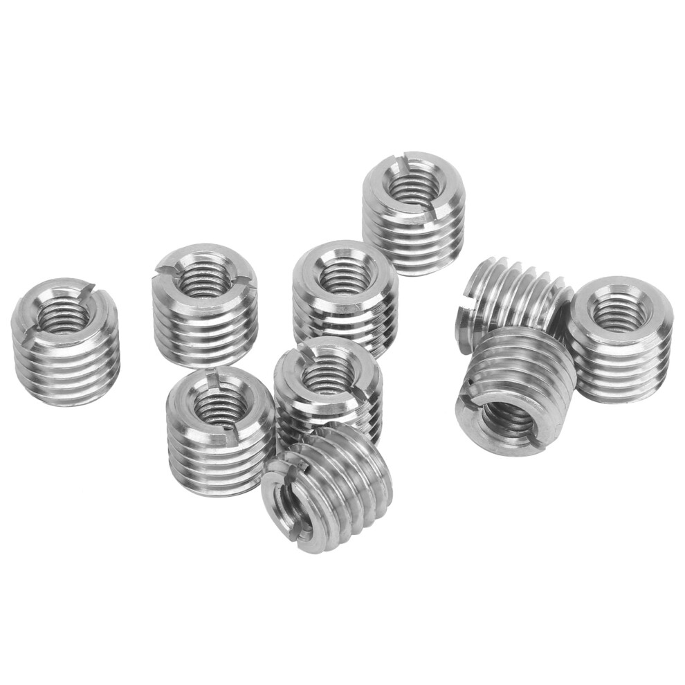 10Pcs Steel Fastener Thread Inserts For Nut Repair Male Female Set 8791359670694