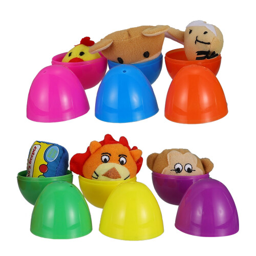 18 Stuks Eieren Met Speelgoed Diy Sieraden Plastic