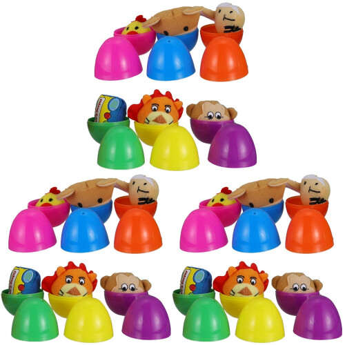 18 Stuks Eieren Met Speelgoed Diy Sieraden Plastic 1