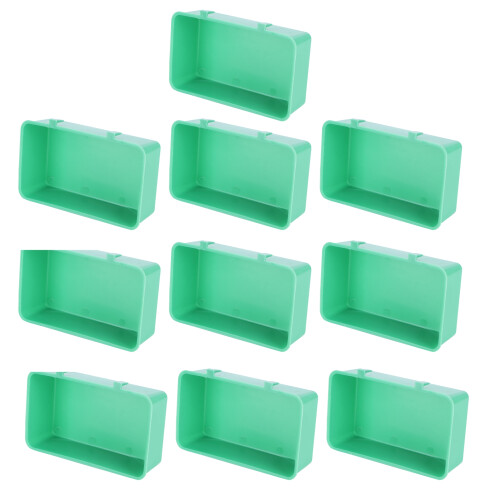 10Pcs Vogelfutter Wasser Feeder Kunststoff 2