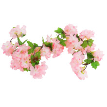 3Stk Simulations- -Weiden Kunstblume Japanisch- Rosa