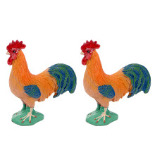 6 Künstliches Geflügel Bauernhoftier Huhn Bastelbogen
