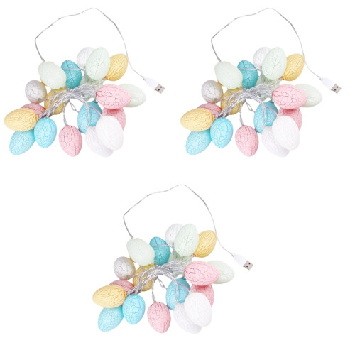 3Stk 20 LEDs Lichterkette USB Kunststoff Für Zuhause 2