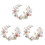 3 Feenblumen Kopfschmuck Perlenkranz Mit Band 2
