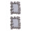 2 Harz Ginkgo Blatt Bilderrahmen, Antiker Silber 5