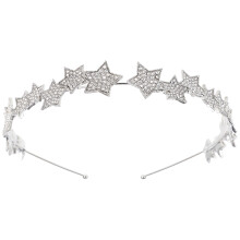 2Stück Braut Stirnband Tiara Stern Hochzeitskrone Kopfschmuck