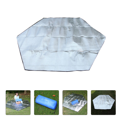 1St Picknickdecke Aluminiumfolie Campingunterlage Strandmatte 2