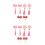 2 Sets/6 Kinder Quasten Haarspange Haarclip 5