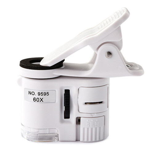 60X Magnification Smartphone Microscope with LED for Detailed Viewing 2