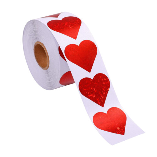 2 500 Herzförmige Selbstklebende Valentinstag 1