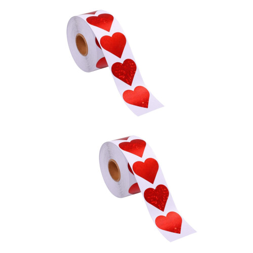 2 500 Herzförmige Selbstklebende Valentinstag 2