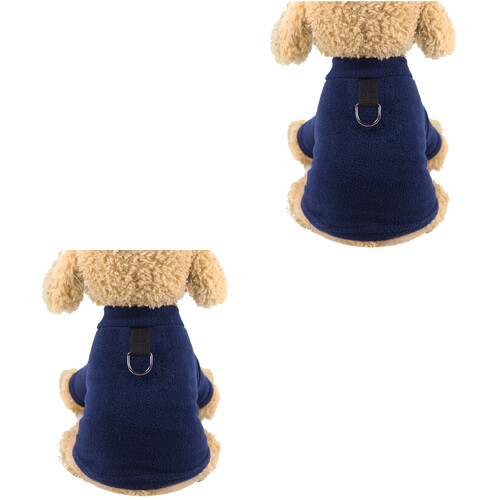 2Stk Plüsch Jacke Mit Schnalle Für Katzen L 2