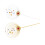 4 Metall Solar System Cake Toppers, Eisenkunst, Golden + Silber 9
