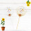 4 Metall Solar System Cake Toppers, Eisenkunst, Golden + Silber 11