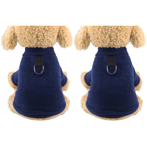 2Stk Plüsch Jacke Mit Schnalle Für Katzen L 1
