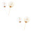 4 Metall Solar System Cake Toppers, Eisenkunst, Golden + Silber 6