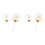 4 Metall Solar System Cake Toppers, Eisenkunst, Golden + Silber 2