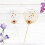 4 Metall Solar System Cake Toppers, Eisenkunst, Golden + Silber 10