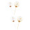 4 Metall Solar System Cake Toppers, Eisenkunst, Golden + Silber 7