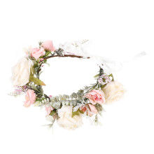Gelber Stoff Hawaiikrone Blumenschmuck Braut Haarreif Urlaub