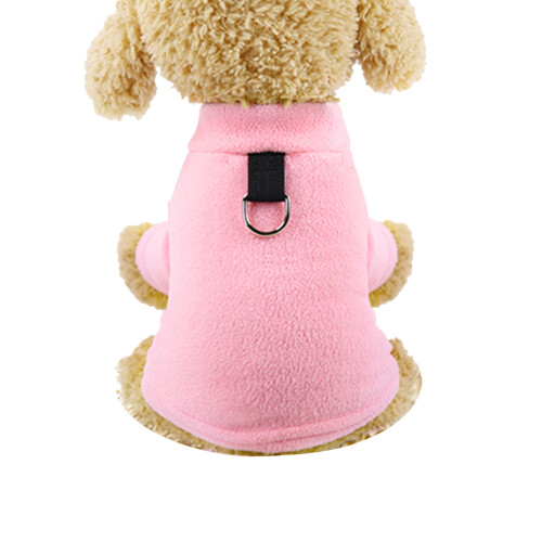 3Stk Plüsch Haustier Jacke Welpen Xs Pink