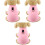 3Stk Plüsch Haustier Jacke Welpen Xs Pink 3