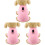 3Stk Plüsch Haustier Jacke Welpen Xs Pink 2