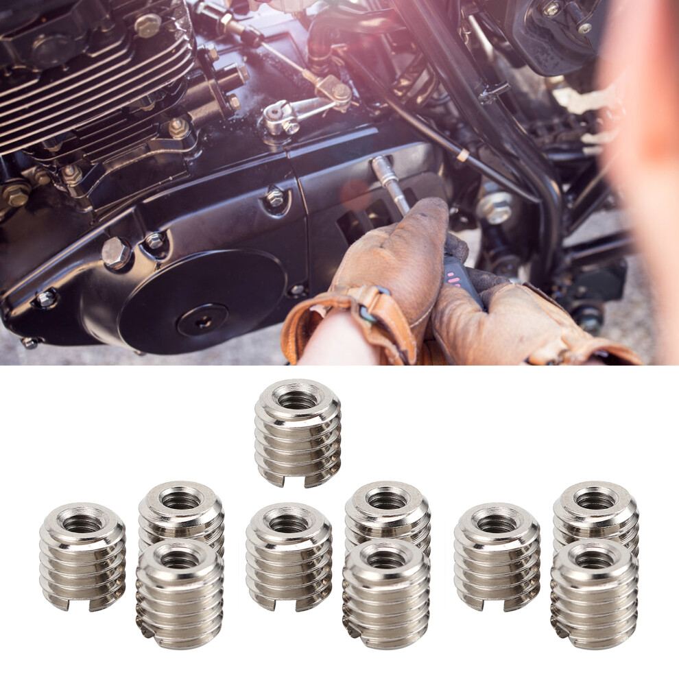 Stainless Steel 10Pcs Thread Insert Set M4x0.7 Female To M8x1.25 Male 0.3In 4681359674386