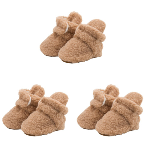 3 Paar Baby Schuhe Sneaker Plüsch Vorläufer Anti 2