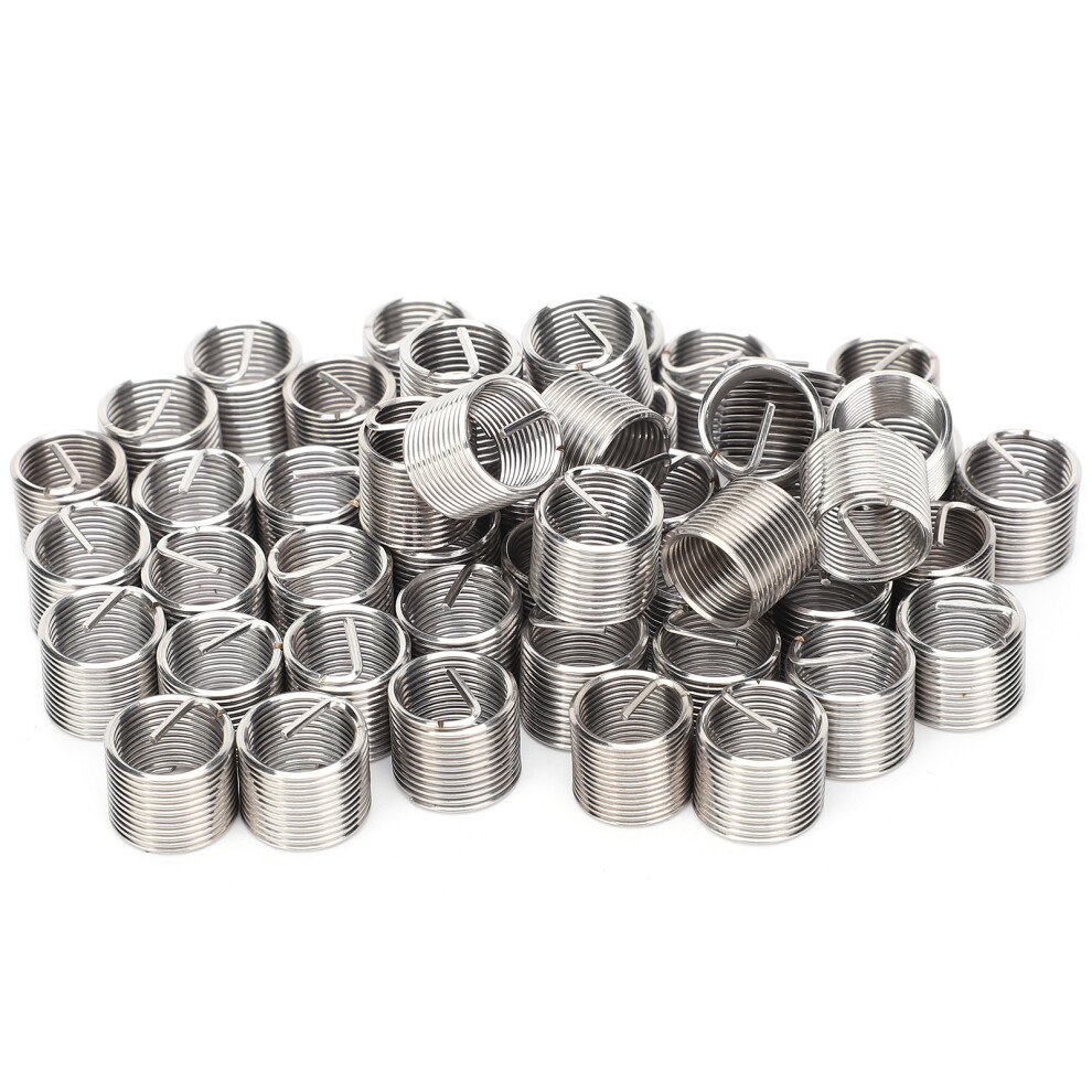 50Pcs Stainless Steel Thread Inserters M10x1x1.5d Reducing Nut Fastener Kit 8741359674376