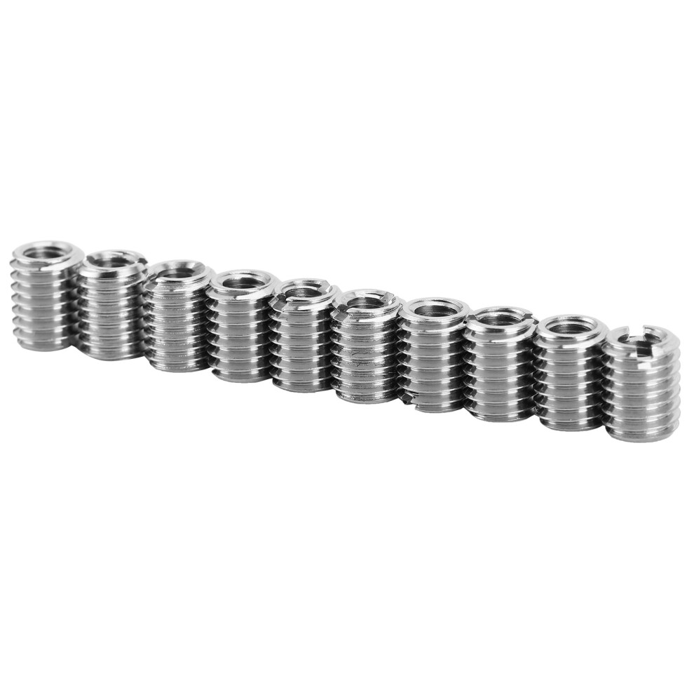 Durable 10Pcs M5x0.8 To M8x1.25 Stainless Thread Insert 0.4In 7651359674652