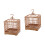 2 Sets Bird Display Cage With Base Tray And Hanging Hook 4
