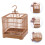 2 Sets Bird Display Cage With Base Tray And Hanging Hook 10