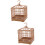 2 Sets Bird Display Cage With Base Tray And Hanging Hook 7