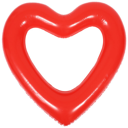 3Pcs Heart Shaped Inflatable Swimming Ring Pool Float Lounger